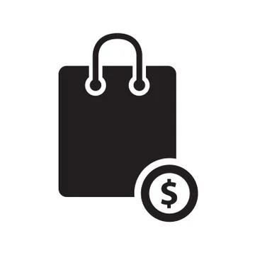 Shopping basic icon Stock Illustration