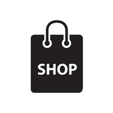Shopping basic icon Stock Illustration