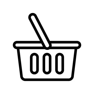 Shopping basket icon template Stock Illustration