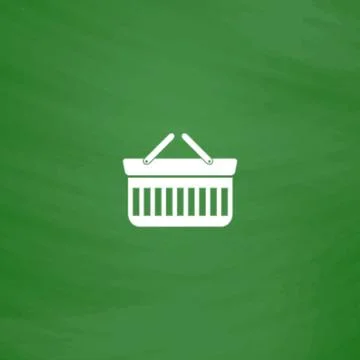 Shopping basket icon - vector illustration Stock Illustration