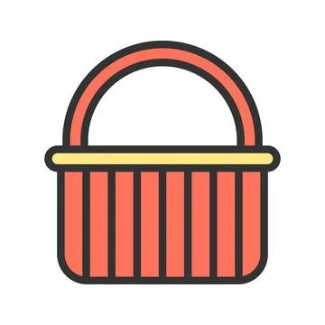 Shopping Basket icon vector image. Stock Illustration