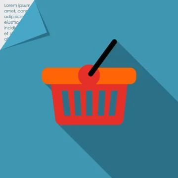 Shopping basket Stock Illustration