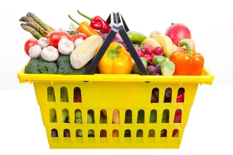 Shopping basket Stock Photos