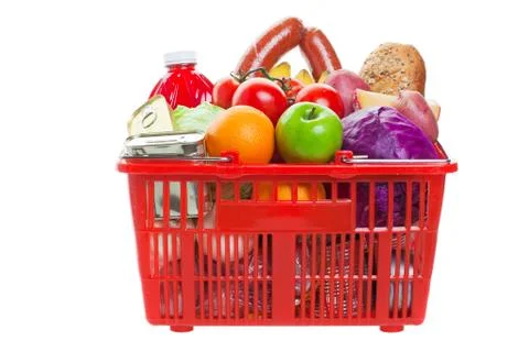 Shopping basket Stock Photos