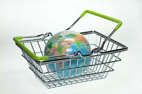 Shopping basket Stock Photos