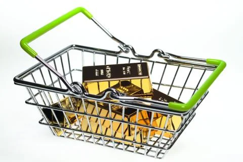 Shopping basket Stock Photos