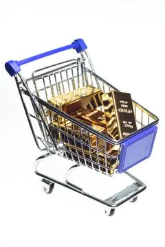 Shopping basket Stock Photos