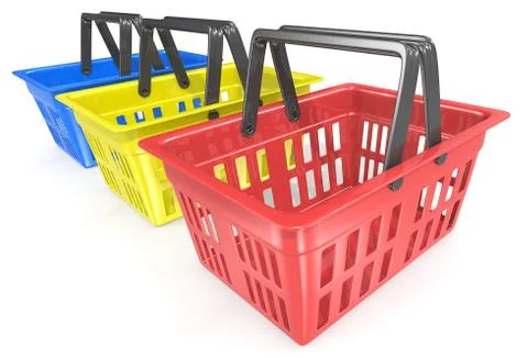 Shopping baskets. Stock Illustration