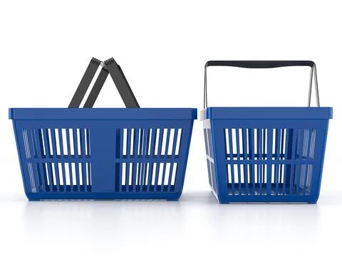 Shopping baskets Stock Illustration