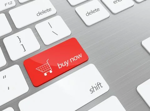 Shopping button Stock Illustration