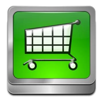 Shopping Button Stock Illustration