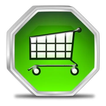 Shopping Button Stock Illustration