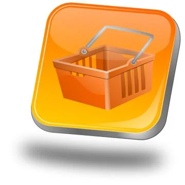 Shopping Button Illustrazione stock