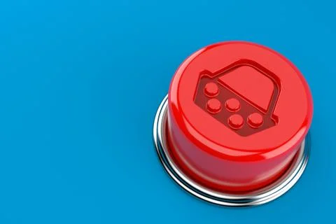 Shopping button Illustrazione stock