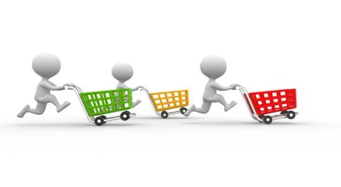 Shopping car Stock-Illustration