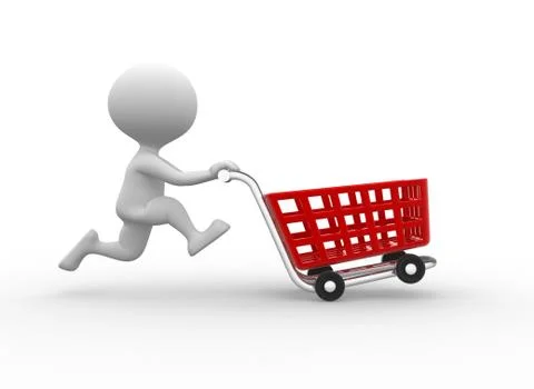 Shopping car Stock Illustration