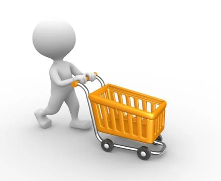 Shopping car Stock Illustration