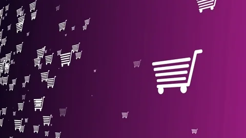 The shopping cart,the background for the presentation Video stock 75835137