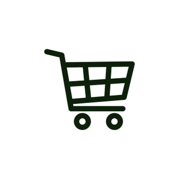 Shopping cart, basket flat vector icon Stock Illustration