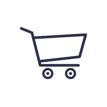 Shopping cart, basket flat vector icon Stock Illustration