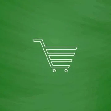 Shopping cart computer symbol Stock Illustration