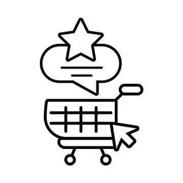 Shopping cart with digital elements in white background Stock Illustration
