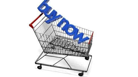 Shopping cart Stock Footage 8519332