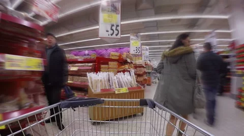 Shopping cart Stock Footage 45531354