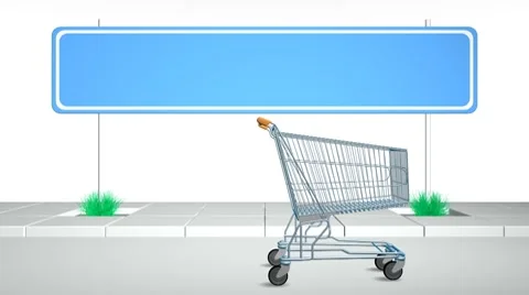 Shopping Cart (HD+Loop) Video stock 7728008