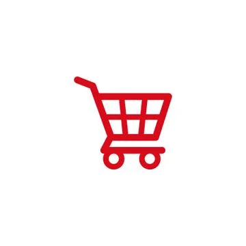 Shopping cart icon, e-commerce symbol Stock Illustration