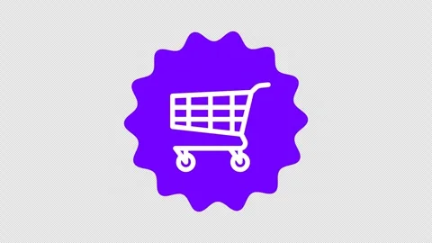 Shopping cart icon Vídeo Stock 335488525