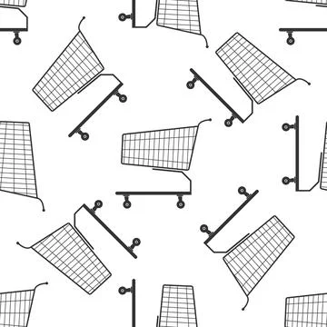 Shopping cart icon pattern Stock Illustration