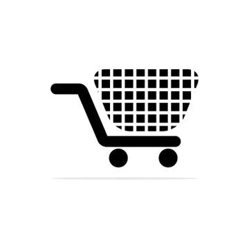 Shopping cart icon. Vector concept illustration for design. Stock Illustration