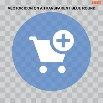 Shopping Cart Icon, Vector flat design style Stock Illustration