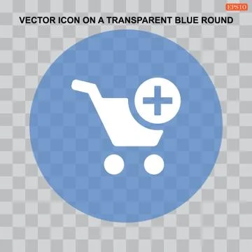 Shopping Cart Icon, Vector flat design style Stock Illustration