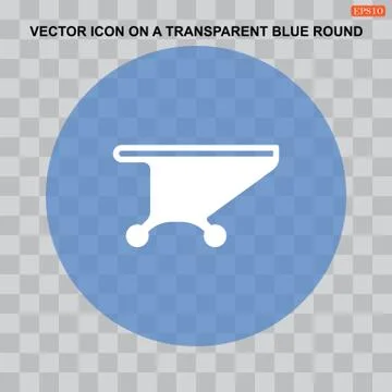 Shopping Cart Icon, Vector flat design style Stock Illustration