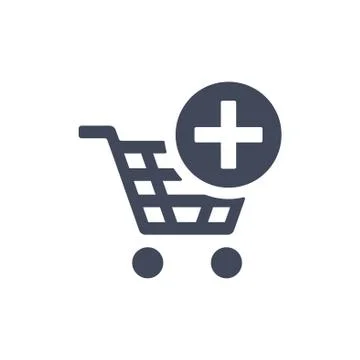 Shopping Cart Icon, Vector flat design style Stock Illustration