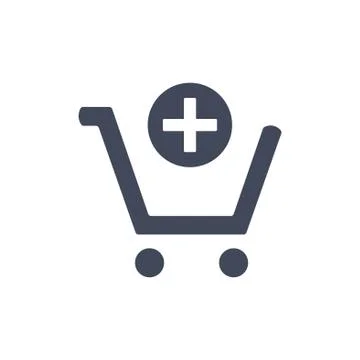 Shopping Cart Icon, Vector flat design style Stock Illustration