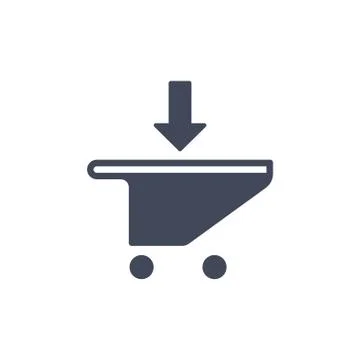 Shopping Cart Icon, Vector flat design style Stock Illustration