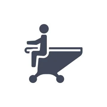 Shopping Cart Icon, Vector flat design style Stock Illustration