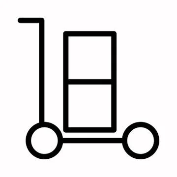 Shopping Cart icon vector, Flat icon shop cart symbol Stock Illustration