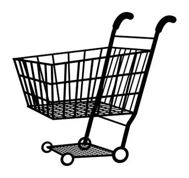 Shopping cart icon vector Stock Illustration