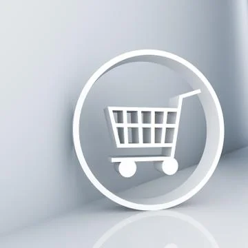 Shopping cart Stock Illustration