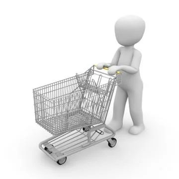 Shopping cart Stock Illustration