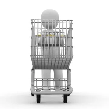 Shopping cart Stock Illustration