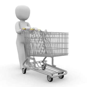 Shopping cart Stock Illustration