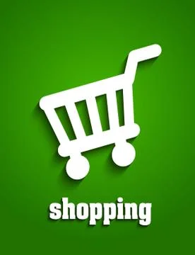 Shopping cart Stock Illustration