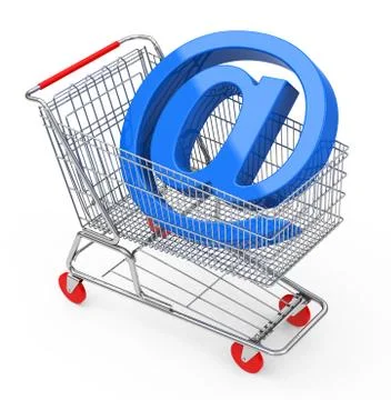The shopping cart Stock Illustration