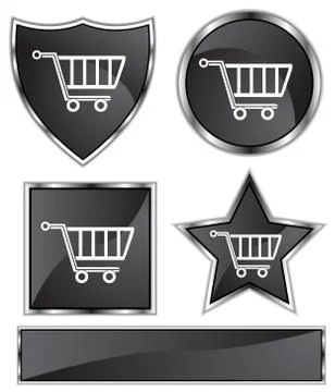 Shopping cart Stock Illustration