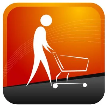 Shopping cart Stock Illustration